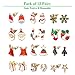 Women Christmas Earring Stud - 12 Pairs Hypoallergenic Christmas Gifts for Teens Girls Cute Festive Earrings Jewelry Set Party Gold-tone