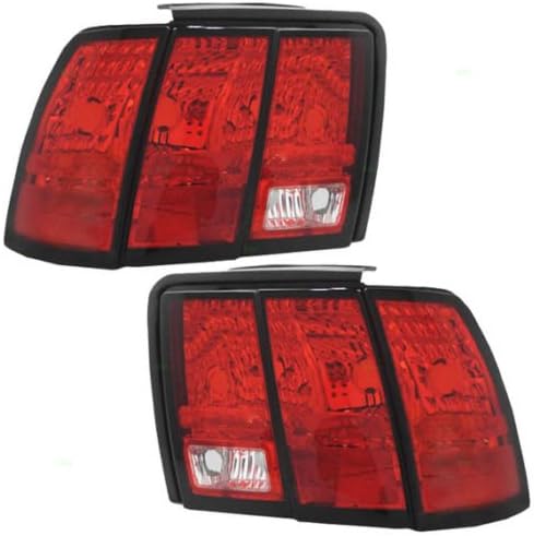 99-04 Ford Mustang Except Cobra Taillight Taillamp Pair Set of 2 Driver and Passenger Fo2800146 Fo2801146