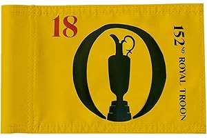 2BUT British Open 2024 Golf Pin Flag Practic Putting Green Golf Flag For Backyard Garden Double-Sewn 600D Nylon Miniature Pin Flag Regulation Tube Flag (8"x6")