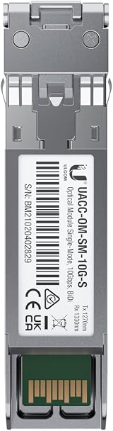 Ubiquiti UACC-OM-SM-10G-S-2 SFP+ Network Transceiver Module Fiber Optic 10Gbps view 5