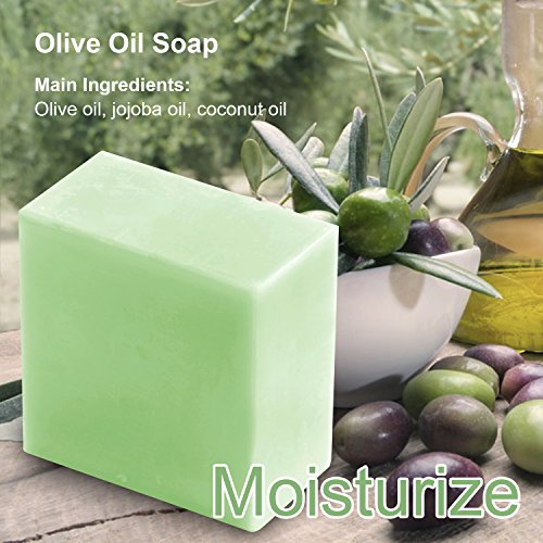 image for C&F Home Organic Soap Bar Gift Set with Free Foaming Net, 4 x 100g Ric