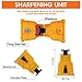 LIUMY Chainsaw Sharpener, Universal Chainsaw Teeth Sharpener Work Fast Sharp Chain Saw Sharpener Chain Saw Blade Sharpener (Fit for Chainsaw Bar with 2 Holes) 14/16/18/20 Inch, Portable and Safe