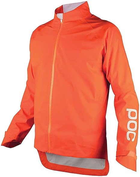 orange waterproof cycling jacket