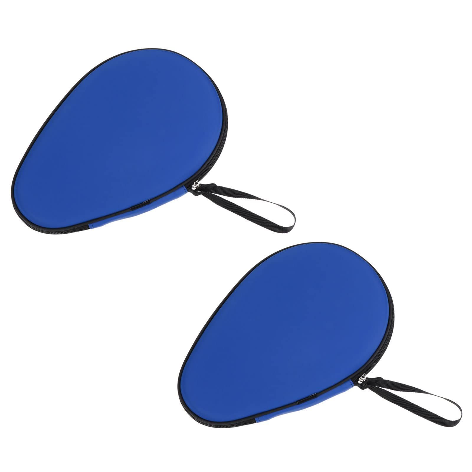 PATIKIL Table Tennis Racket Case, 2 Pack Ping Pong Paddle Case Hard Cover Container Bag Gourd Shape for Sports Accessories, Blue