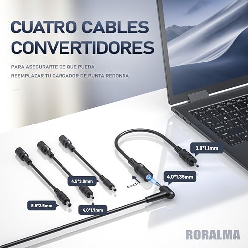 RORALMA 65W Cargador Compatible con Laptop ASUS Vivobook 15 14 Serie X515EA X540S X540SA X540L​ F512DA F513 K513E X540SA​ Q406DA