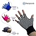 Yoga Gloves Non Slip Fitness Grip, Fingerless Pilates Glove for Training Workout, 4 Pairs and 1 Yoga Strap