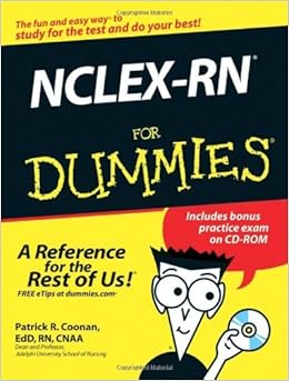 Nclex Rn For Dummies By Coonan Patrick R September 12 2006 Paperback Amazon Com Books
