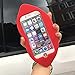 Unique iPhone 7 Case, Cute 3D Creative Soft Feeling Silicone Phone Case Cover for Apple iPhone 7 Sexy Hot Red Big Lips