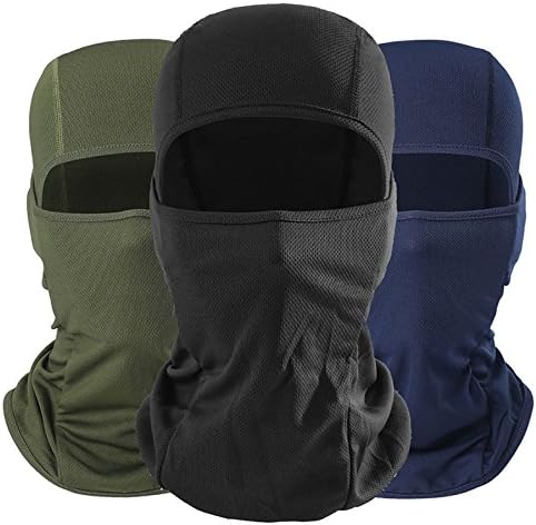 Caro Black Lilly Unisex Ski Mask Balaclava Merino Motorcycle Mask, Face Mask for Sport & Outdoor (Black Grey)
