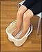 Inomata Pearl Foot Detox Massage Spa Bucket, White