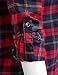Luna Flower Women's Simple Long Sleeve Front Pocket Cowboy Plaid Shirts (GTEW132)