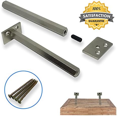 Ultra Sturdy Floating Shelf Brackets | Perfect Hardware for Wooden Shelves | Blind Shelf Supports | Completely Hidden for an Invisible Illusion On Your Wall | Steel | Screws Included | Pair (2)