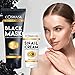 Blackhead Remover Mask,Bamboo Charcoal Peel Off Black Mask,Purifying and Deep Cleansing for All Skin Types with Snail Cream (2.5 fl.oz/ 75ml)