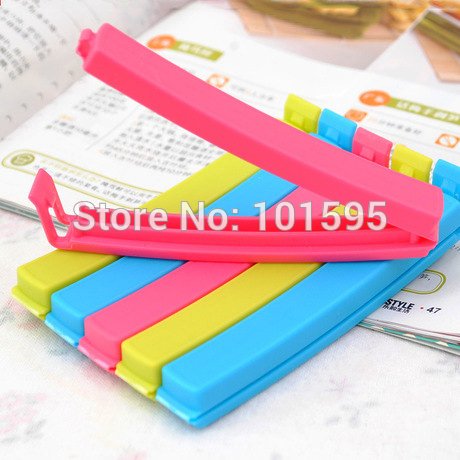 Click Here to See More Images Corcrest(TM) 5Pcs Novelty Color Mixed Plastic Multifunction Bag Clip Sealer Up for food Flavoring Trash Pack Kitchen Accessories Household