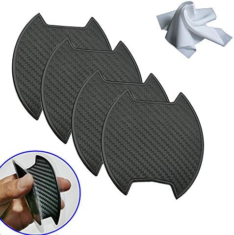 車ドアハンドルプロテクター ドアノブ傷防止 保護 フィルム カーボン ドアハンドルプロテクションカバー ガード 引っかき傷 ドアノブ ガーニッシュ 4枚 しろ B085tcf9b2 700円 新作 当店一番人気 格安saleスタート 即日出荷 流行 激安 超特価