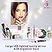 Light Up Vanity Makeup Mirror - LED Lighted Mirror with Acrylic Organizer Base and 10X Magnifying Mirror Ensures That Flawless Make Up Look