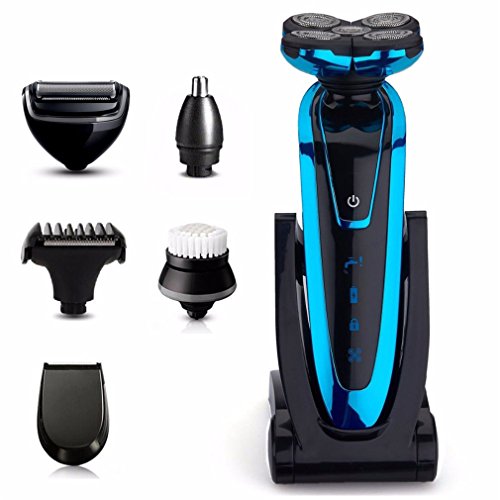 6In1 Portable Electric Shaver Rechargeable Beard Shaving Waterproof Razor Body Trimmer Nose Ear