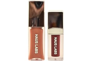 HAUS LABORATORIES Haus Labs PHD Hybrid Innovation Plumping Lip Glaze Duo - Honey Shimmer Full Size & Persimmon Mini