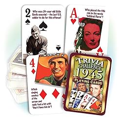 Flickback Media 1945 Trivia Playing Cards, 75th