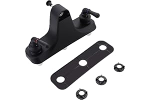 ZEPHYRJAZZ Mobile Home Center-Set Tub/Shower Faucet 8" Faucet Economical Two Handle Classic Tub and Shower Faucet Diverter for Handheld Shower (Matte Black)