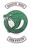 Riverdale TV Series Southside Serpent 3 Piece Iron On Large Jacket Patch Set