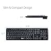 UHURU Wireless Keyboard and Mouse 2.4GHz Compact Slim with Full Size Keyboard Mouse Combo for Windows 10 / 8 / 7 / Vista / XP, Notebook, Laptop, Smart TV
