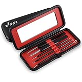 Blackhead Extractor- Aooeou Blackhead Remover Curved Blackhead Tweezers Pimple Extractor with Instructions for Acne Comedone Whitehead Blemish Zit Removal Tool Kit Red