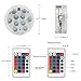 Honfeng Submersible LED Lights,Waterproof Underwater Remote Controlled Battery Operated Wireless Multicolor Submersible Led Lights Holloween Pond, Party, Wedding, Vase Base etc.4 Pack