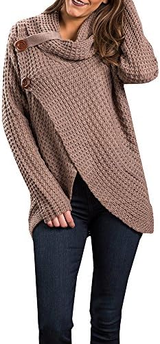 La Sophia Maternity Pullovers Womens Casual Cowl Neck Nursing Up Long Sleeve Knit Sweater Jumper