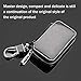 Wall Stickz Black Leather Car Key Case Remote Control Package Auto Key Chains fit Cadillac Accessory