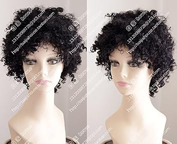 Amazon Com European And American Custom Black Short Hair Wig