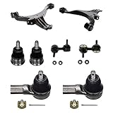 Prime Choice Auto Parts CTCS07605186 Set of 2 Control Arms with 2 Ball Joints 2 Outer Tie Rods and 2 Sway Bars