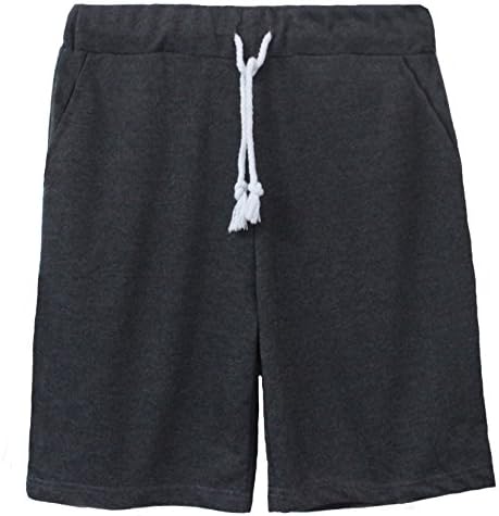 Mens Cotton Fitness Gym Joggers Casual Shorts (US XL/Asia 4XL, D-grey)