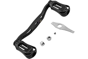 MIOYOOW Fishing Reel Handle, Carbon Fiber Reel Replacement Parts Double Rocker Arm Handle for Baitcasting Reel