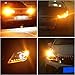 YINTATECH Yellow/Amber LED Car Lights Bulb 1157 BAY15D 27SMD 5050 Tail Turn Signal Blinker Parking Light Bulbs 7528 2057 2357 DC 12V (pack of 4)