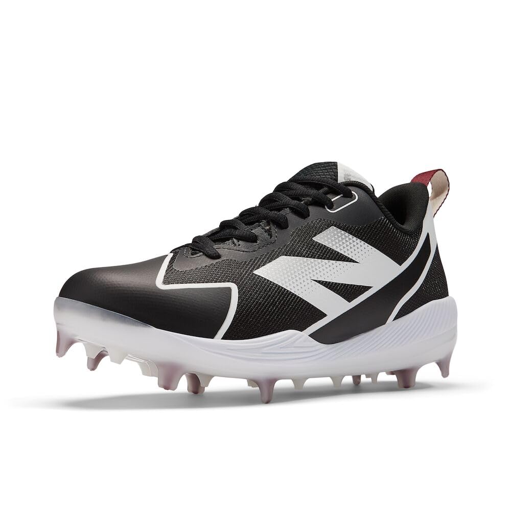 New Balance Women’s FuelCell Romero Duo V2 Composite Softball Shoe, Black/White, 8.5 M