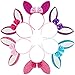 FRCOLOR Bunny Ears Headband for Girls Adult, Rabbit Ears Costume Headband for Easter Christmas Party Supplies Cosplay Favors, 6PCs