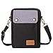 AOCINA Small Crossbody Bag Travel Purse Phone Purse Crossbody for Women Small Bag Wallet Purse Tiny Purse(B-Black Upgrade)