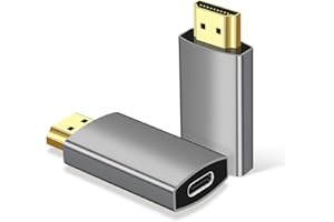 USB C Female to HDMI Male Adapter, 4K@60Hz Uni-Directional USB Type C Source to HDMI 2.0 Display Converter Thunderbolt 3/4 to
