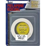 CLOVERDALE 88265 7/8x25'WHT Melam Edging, 7/8" x 25', White