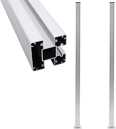 Vidaxl 2x Zaunpfosten Alu Pfosten Fur Sichtschutz Elemente Wpc Zaun Windschutz Garten Sichtschutzzaun Gartenzaun Alupfosten Aluminium 185cm Silbern Amazon De Garten