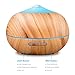 Tenswall Essential Oil Diffuser 400ml Wood Grain Cool Mist Aromatherapy Humidifier Ultrasonic Aroma Humidifier for Office, Baby Room, Bedroom, Conference Room, Fitness Room