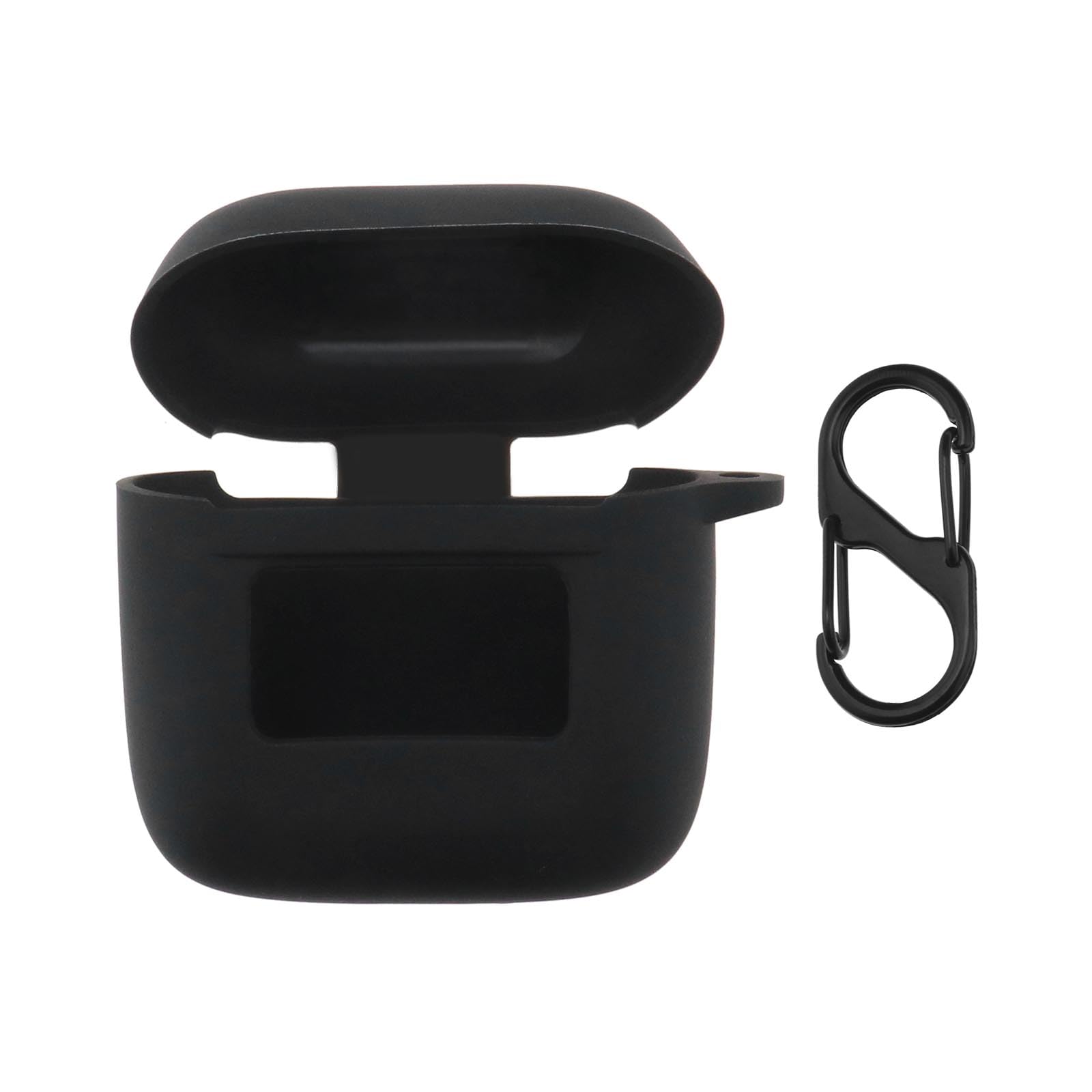 LT Easiyl 1PC Silicone Shockproof Earbuds Case Soft Protective Cover Case Come with Anti-lost Keychain compatible with Tour Pro 2 Black