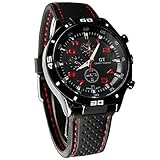 Cool Men's Racer Military Pilot Aviator Army Silicone Sports Watch