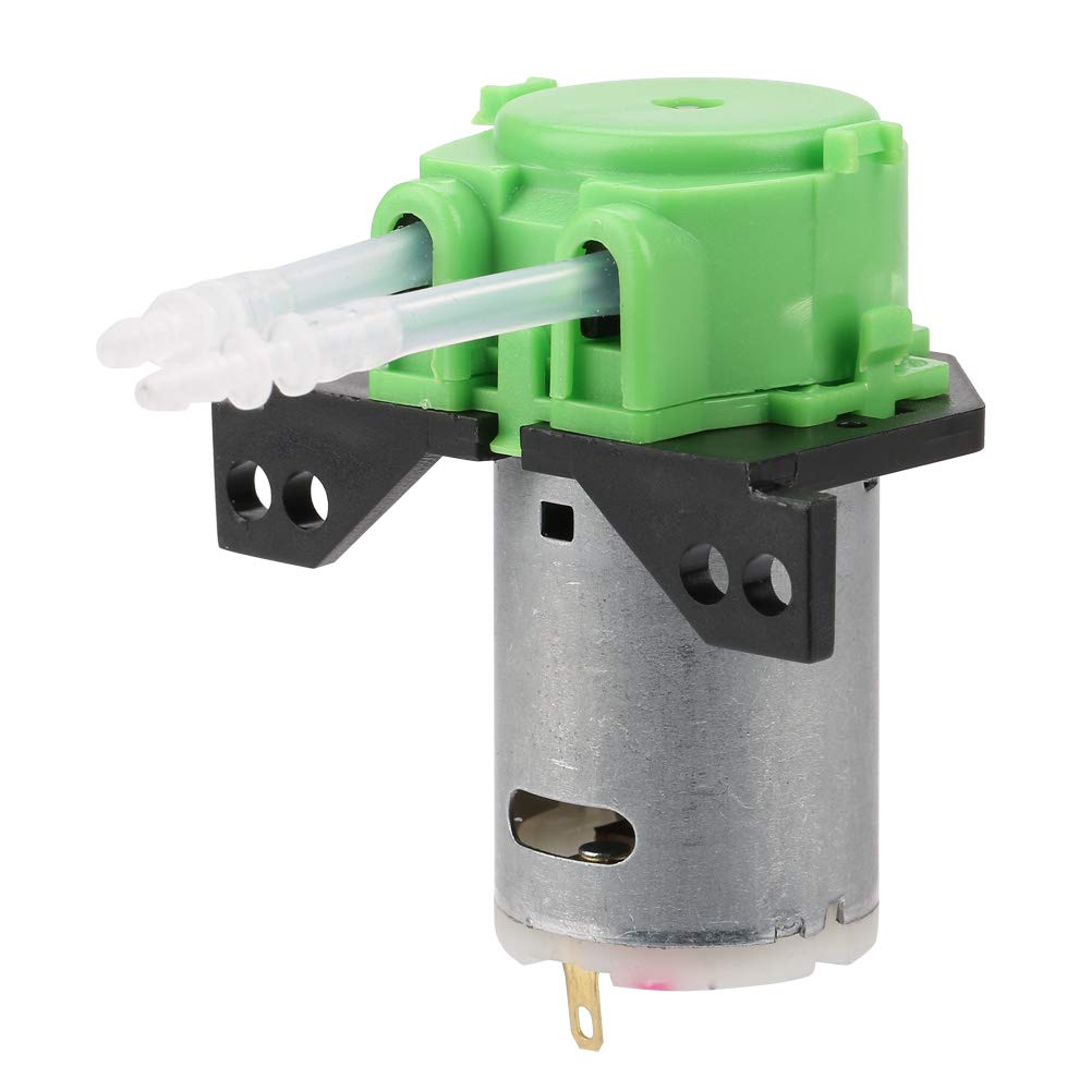 12V 24V DC Dosing Pump for Aquarium & Chemical Analysis Self-Priming Peristaltic Pump with Adjustable Flow Direction & Connector
