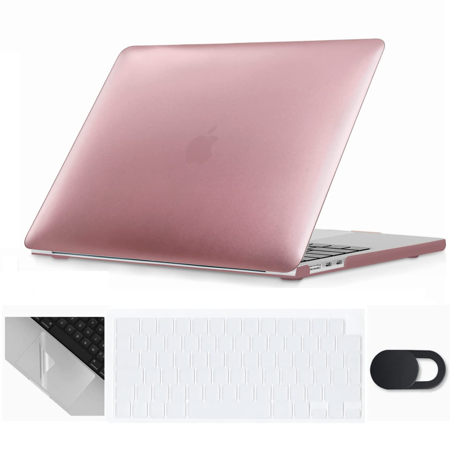 Se7enline Compatible with MacBook Air Case 15 inch 2025 M4 M3 M2 for A2941/A3114/A3241 Matte Laptop Hard Shell Case with Keyboard Protective Cover & Webcam Cover & Trackpad Protector,Rose Gold — image 1