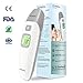 Baby Thermometer Forehead and Ear,KUMEDA Clinical Medical Digital Thermometer Quick Read, No Touch With Fever Warning, Mute Function for Baby, Children and Adults -FDA and CE Approved.