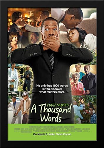 Amazon Com A Thousand Words 28x36 Large Black Wood Framed Movie