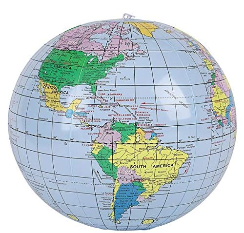 Rhode Island Novelty Inflatable Globe Replica 16-inch | Pack of 24 |