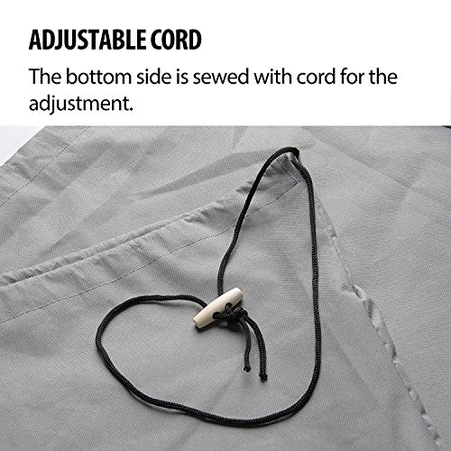 HONCENMAX Abdeckung für Hängesessel/Schwingsessel/Hängekorb mit Reißverschluss - Garten Rattan Wicker Hängesessel… – Bild 6